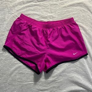 Nike pink athletic shorts size M